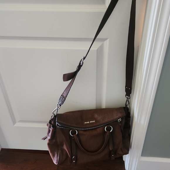 Miu Miu Brown Leather Briefcase with Vintage Appeal - Picture 8 of 10